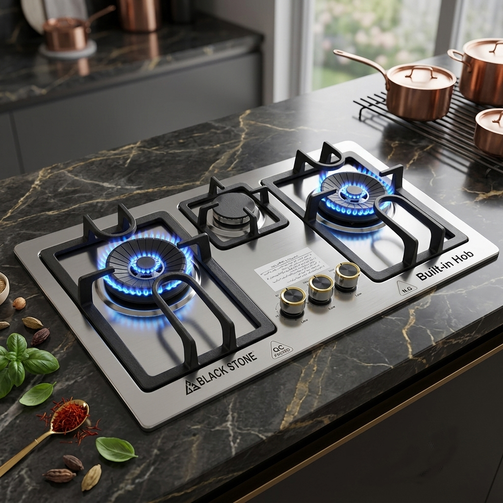 HOB 826 black stone